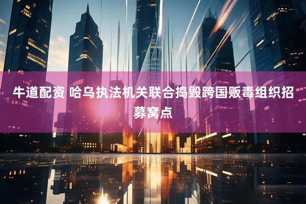 牛道配资 哈乌执法机关联合捣毁跨国贩毒组织招募窝点