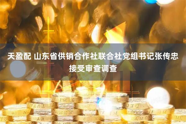 天盈配 山东省供销合作社联合社党组书记张传忠接受审查调查
